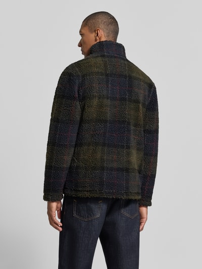 Barbour Fleecejacke mit Stehkragen Oliv 5