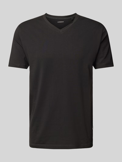 Lindbergh T-Shirt mit V-Ausschnitt Black 2