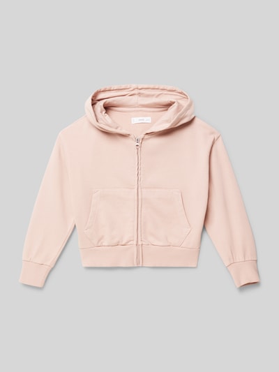 Mango Sweatjacke mit Känguru-Tasche Rosa 1