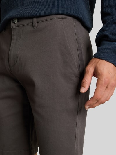 Tom Tailor Slim Fit Chinoshorts aus reiner Baumwolle Dunkelgrau 3