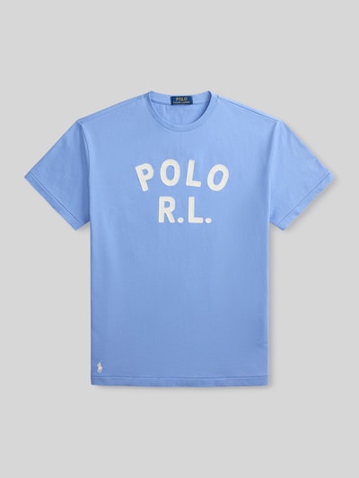 Polo Ralph Lauren Loose Fit T-Shirt aus reiner Baumwolle Hellblau 2