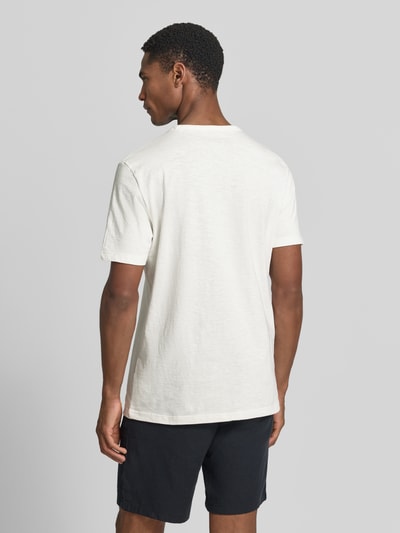 s.Oliver RED LABEL męski t-shirt o kroju regular fit z czystej bawełny Biały 5