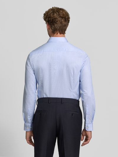 Jake*s Slim Fit Businesshemd aus reiner Baumwolle Bleu 5