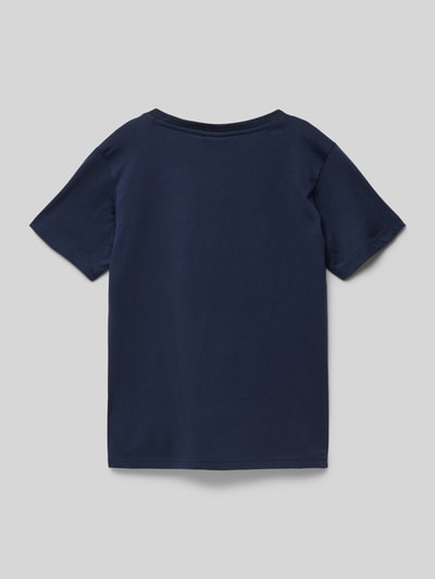 CHAMPION T-Shirt mit Label-Print Marine 3