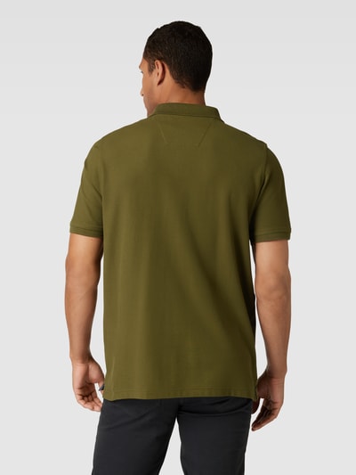Fynch-Hatton Koszulka polo z bawełny z detalem z logo Oliwkowy 5