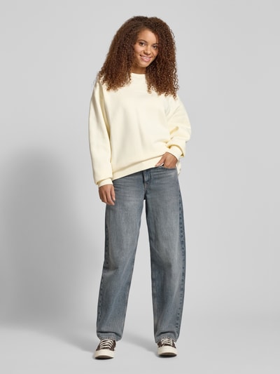 OH APRIL Sweatshirt met ronde hals, model 'Good Karma' Offwhite - 1