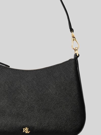 Lauren Ralph Lauren Umhängetasche aus echtem Leder Black 7