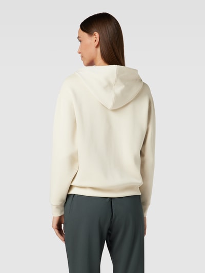 MSCH Copenhagen Hoodie mit Label-Print und Känguru-Tasche Sand 5