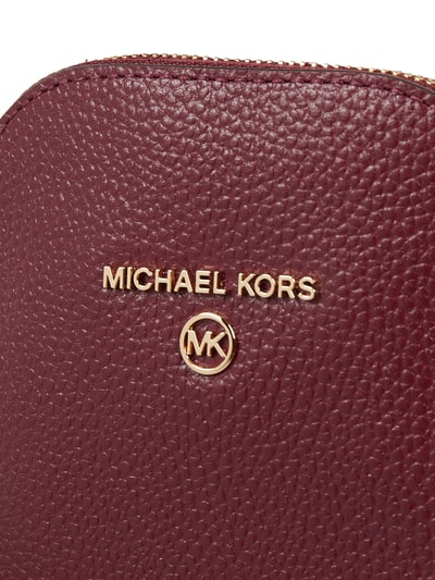 MICHAEL Michael Kors Torebka na telefon komórkowy ze skóry Oberżynowy 2