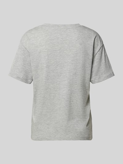 Produktfoto, Pyjama-Oberteil mit Statement-Print von Jake*s Casual in Hellgrau, Baumwoll-Viskose-Mix, Regular-Fit, Rundhalsausschnitt