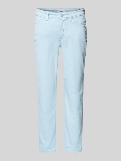 Cambio Regular Fit Jeans mit verkürzten Schnitt Hellblau 2