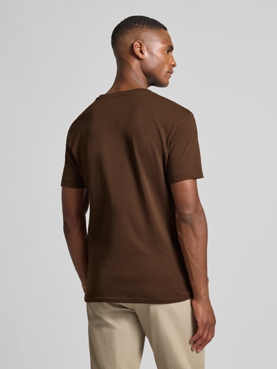 Polo Ralph Lauren T-shirt met logostitching Middenbruin - 5