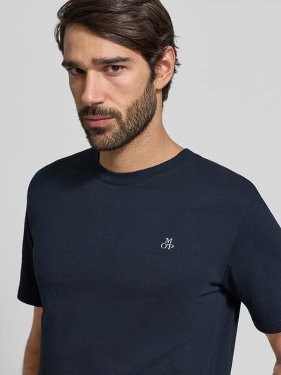 Marc O'Polo T-Shirt mit Label-Print Marine 3