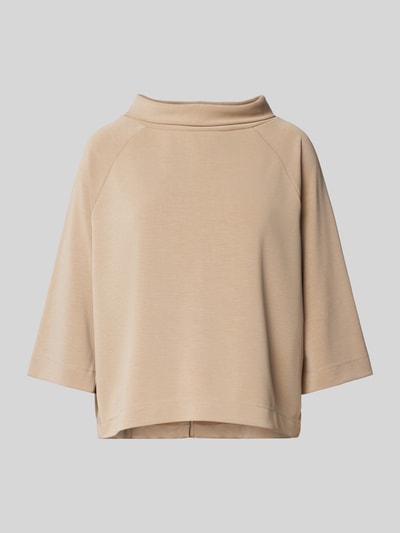 Someday Sweatshirt met opstaande kraag, model 'Unoa' Camel - 2