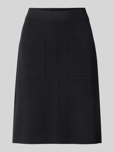Christian Berg Woman Knielanger Rock aus Viskose-Mix Black 2