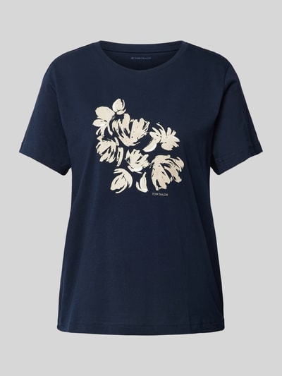 Tom Tailor T-Shirt mit floralem Print Marine 2