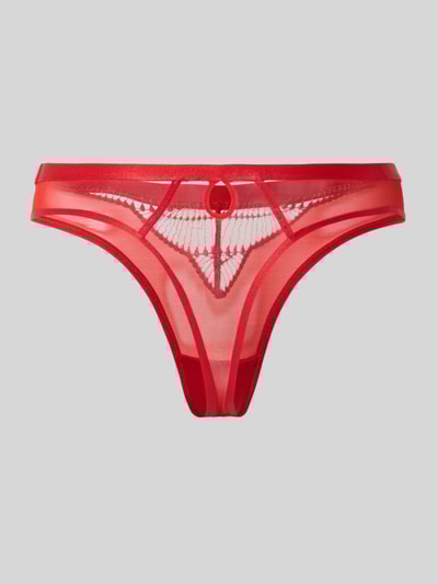 Triumph Stringi o nowoczesnym kroju z detalem w kształcie dziurki od klucza z tyłu Czerwony 3