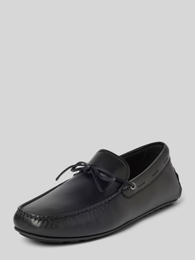 BOSS Mokassins mit Label-Prägung Modell 'Noel' Black 1