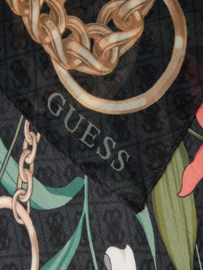 Guess Tuch mit Label-Print Modell 'KEFIAH' Black 2