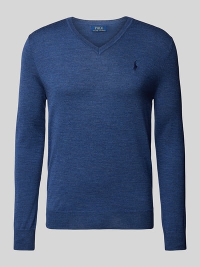 Polo Ralph Lauren Wollpullover mit Logo-Stitching Rauchblau 2