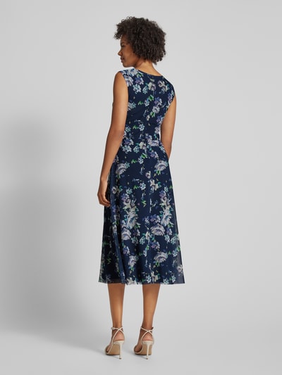 Swing Cocktailkleid mit floralem Print Marine 5