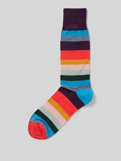 PAUL SMITH Socken mit Strukturmuster Modell 'ARTIST' Orange 1