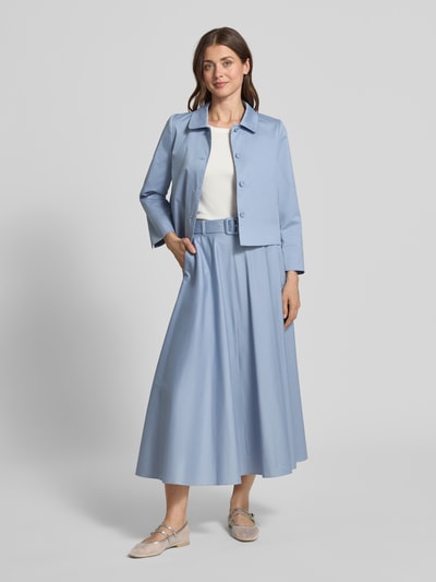 windsor. Blazer mit Knopfleiste und Kentkragen Hellblau Melange 1