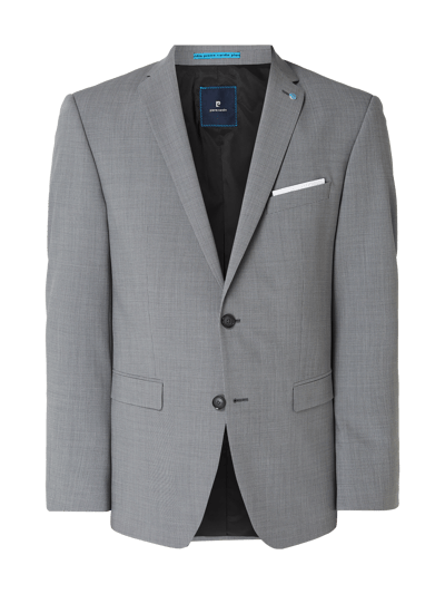 Pierre Cardin Regular Fit 2-Knopf-Sakko mit Stretch-Anteil  Hellgrau 2