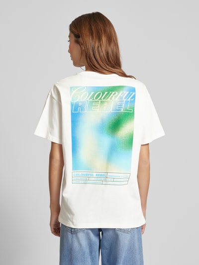 Colourful Rebel Loose Fit T-Shirt mit Rundhalsausschnitt Weiss 5