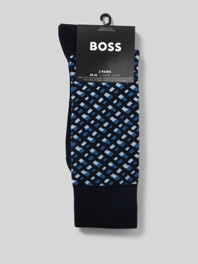 BOSS Socken mit Label-Detail im 2er-Pack Marine 3