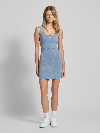 Hugo Blue Minikleid in Denim-Optik Modell 'Nelipa' Jeansblau 1