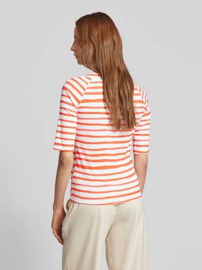 Marc Cain T-shirt w paski Czerwony 5