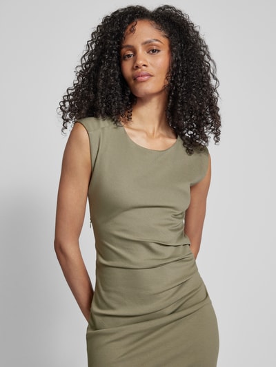 Kaffe Minikleid mit Raffungen Modell 'india' Khaki 3