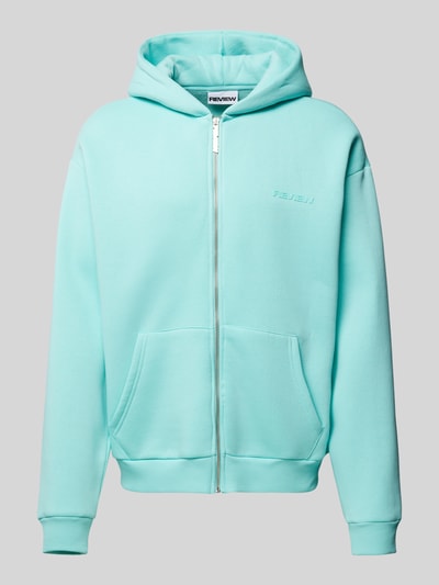 REVIEW Basic sweatjack Turquoise - 2