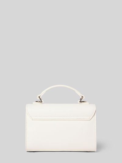 Produktfoto, Shoulder Bag on Leder-Optik Modell 'Pandia' von VALENTINO BAGS w kolorze białym, główna przegroda z klapką, odpinany pasek na ramię z łańcuszki, detal z logo, zamek błyskawiczny, szerokość w rozmiarze 1: 20 cm, długość w rozmiarze 1: 14 cm, głębokość w rozmiarze 1: 7 cm, długość paska na ramię w rozmiarze 1: 117 cm
