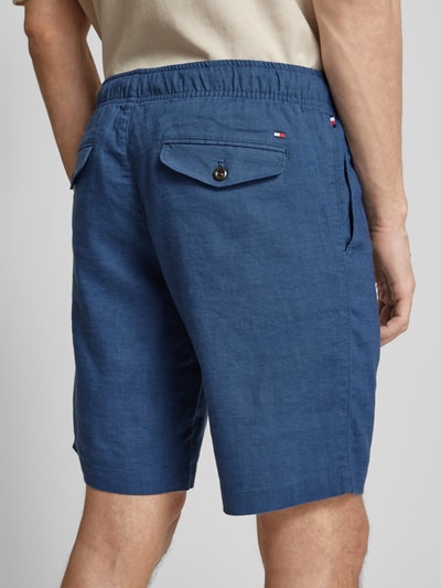 Tommy Hilfiger Shorts aus Leinen-Mix mit elastischem Bund Modell 'HARLEM' Ocean 3