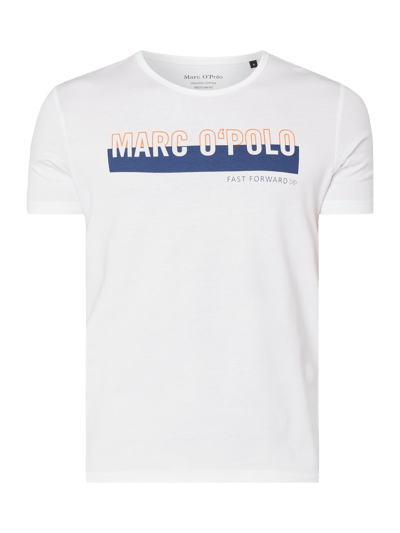 Marc O'Polo T-Shirt mit Logo-Print  Weiss 2