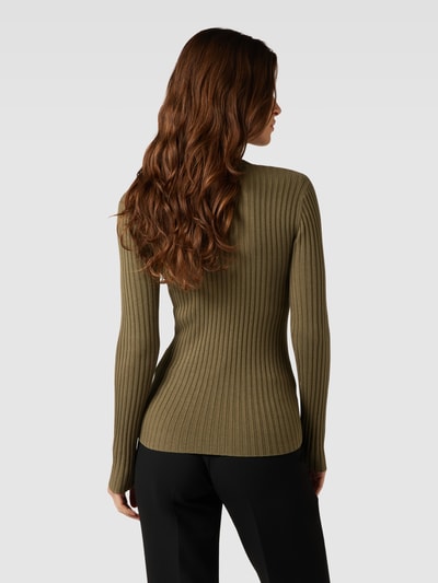 Lauren Ralph Lauren Strickpullover mit Strukturmuster Modell 'SESALAY' Oliv 5