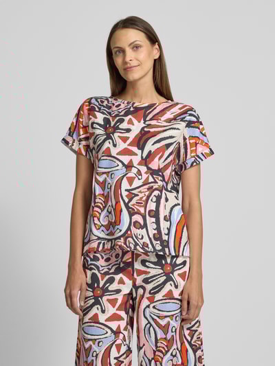 Christian Berg Woman Overhemdblouse met ronde hals Donkerrood - 4