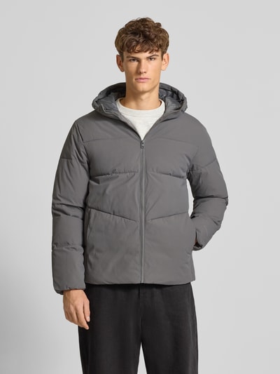 Jack & Jones Steppjacke mit Kapuze Mittelgrau 4