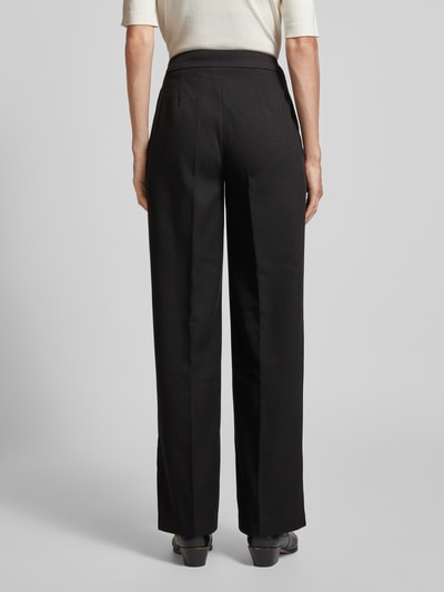 Vero Moda Straight fit stoffen broek met persplooien, model 'EVE' Zwart - 5