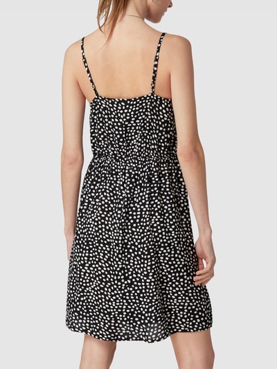 Pieces Mini-jurk met all-over motief, model 'TALA' Zwart - 4