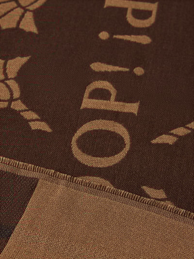 JOOP! Sjaal met franjes, model 'ALESSIA' Middenbruin - 2