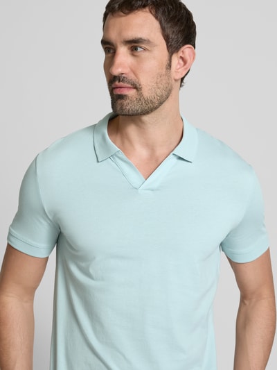 Strellson Poloshirt mit gerippten Abschlüssen Modell 'Clark' Lind 3