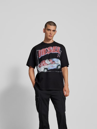 Diesel T-Shirt mit Motiv-Print Black 4