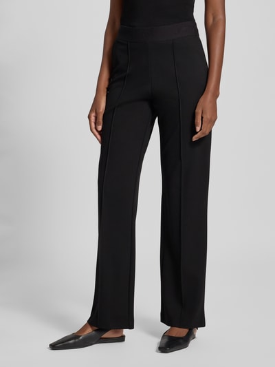 Christian Berg Woman Broek van viscosemix met wijde pijpen Zwart - 4