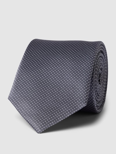 Willen Krawatte aus reiner Seide Mittelgrau 1