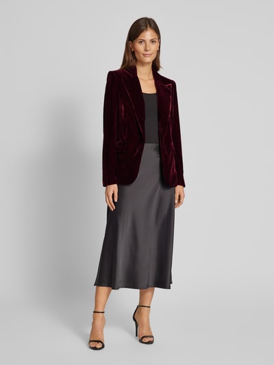 Mango Regular Fit Blazer mit Reverskragen Modell 'COMBI' Bordeaux 1