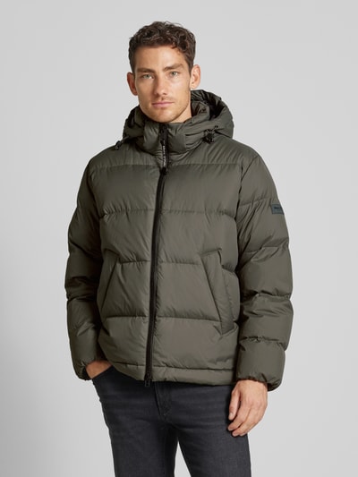 Marc O'Polo Regular Fit Daunenjacke mit abnehmbarer Kapuze Dunkelbraun 4