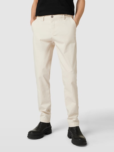 Casual Friday Broek met labeldetail, model 'Philip 2.0' Offwhite - 4